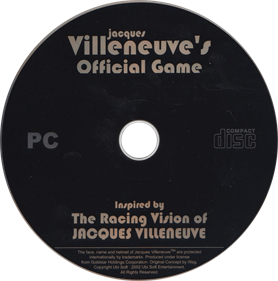 Speed Challenge: Jacques Villeneuve's Racing Vision - Disc Image