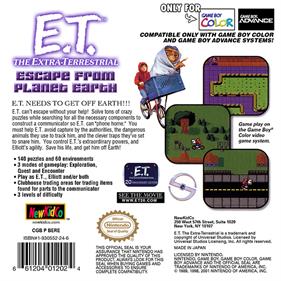 E.T. The Extra-Terrestrial: Escape from Planet Earth - Box - Back - Reconstructed Image