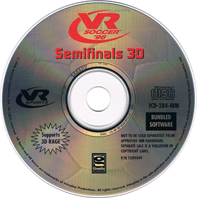 VR Soccer '96 - Disc Image