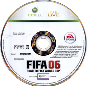 FIFA 06: Road to FIFA World Cup - Disc Image