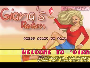 Giana's Return - Screenshot - Game Title Image