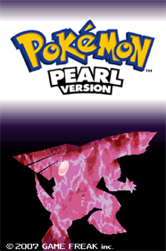 Pokémon Pearl Version - Screenshot - Game Title Image