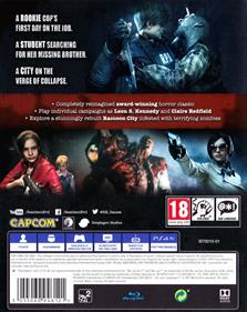 Resident Evil 2 - Box - Back Image