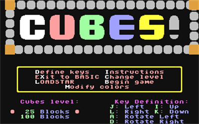 Cubes! - Screenshot - Game Title Image