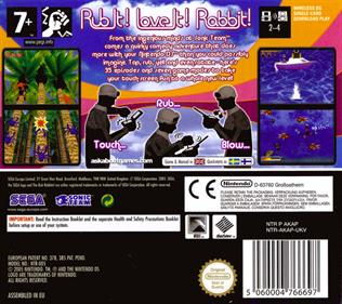 The Rub Rabbits! - Box - Back Image