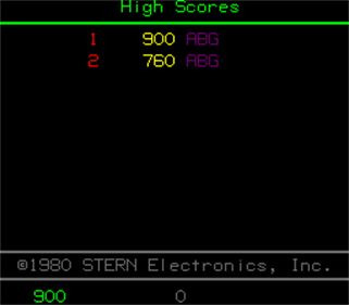 Berzerk - Screenshot - High Scores Image