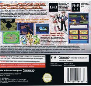 Pokémon Platinum Version - Box - Back Image