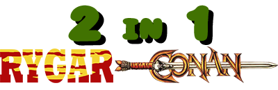 2-in-1 - Conan & Rygar - Clear Logo Image