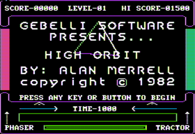 High Orbit - Screenshot - Game Title Image