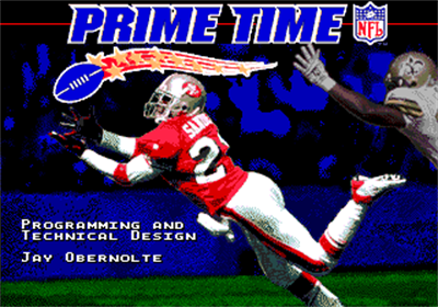 Prime Time NFL Starring Deion Sanders - Screenshot - Game Title Image