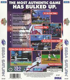 World Series Baseball 98 - Box - Back Image