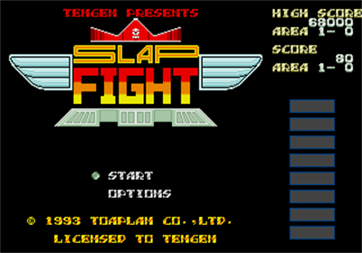 Slap Fight MD - Screenshot - Game Title Image