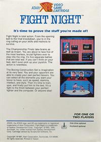 Fight Night - Box - Back Image