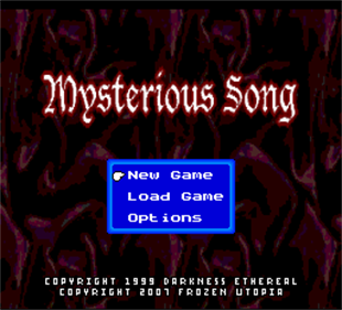 Mysterious Song - Screenshot - Game Title Image