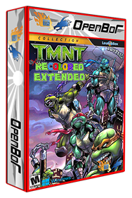 TMNT 8-bit Recolored and Extended - Box - 3D Image