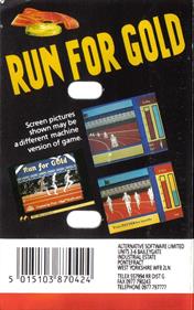 Run for Gold - Box - Back Image
