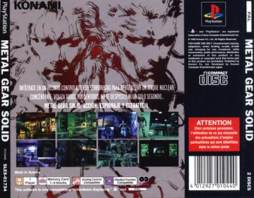 Metal Gear Solid - Box - Back Image