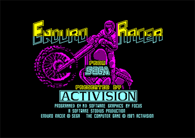 Enduro Racer - Screenshot - Game Title Image
