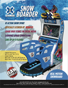 X-Games Snow Boarder - Advertisement Flyer - Front Image