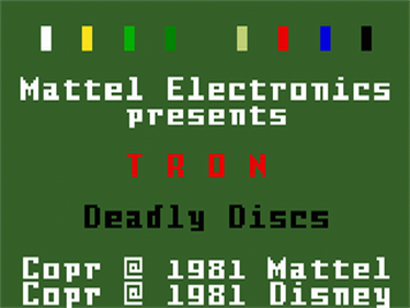 Tron: Deadly Discs - Screenshot - Game Title Image