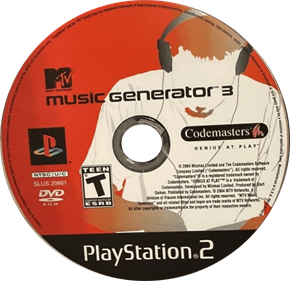 MTV Music Generator 3: This is the Remix - Disc Image