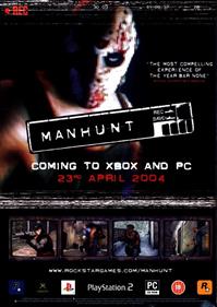 Manhunt - Advertisement Flyer - Front Image