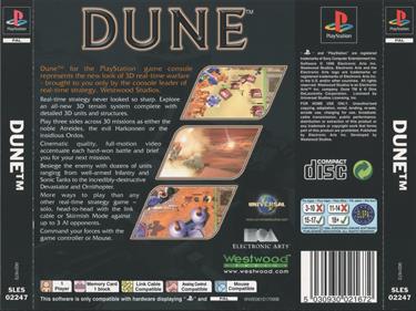 Dune 2000 - Box - Back Image