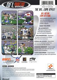 ESPN NFL PrimeTime 2002 - Box - Back Image