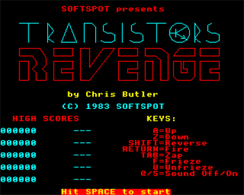 Transistors Revenge - Screenshot - Game Title Image