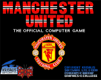 Manchester United: The Official Computer Game - Screenshot - Game Title Image