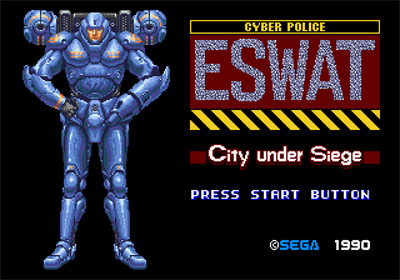 ESWAT: City Under Siege - Screenshot - Game Title Image