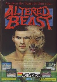 Altered Beast - Advertisement Flyer - Front Image