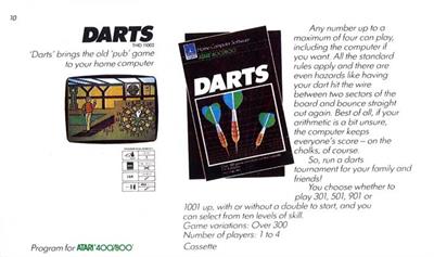 Darts - Advertisement Flyer - Front Image