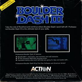 Boulder Dash III - Box - Back Image