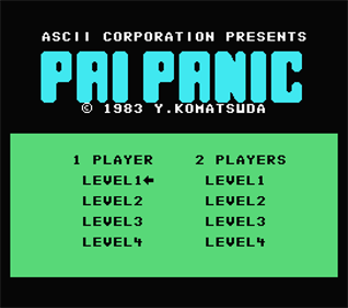 Pai Panic - Screenshot - Game Select Image