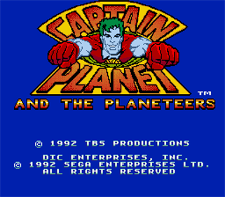 Captain Planet and the Planeteers - Screenshot - Game Title Image