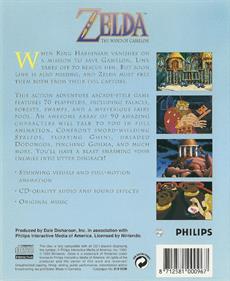 Zelda: The Wand of Gamelon - Box - Back Image