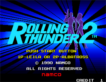 Rolling Thunder 2 - Screenshot - Game Title Image