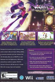 NiGHTS: Journey of Dreams - Box - Back Image