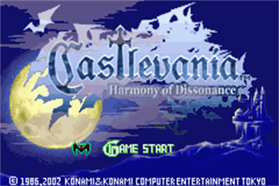 Castlevania: Harmony of Dissonance - Screenshot - Game Title