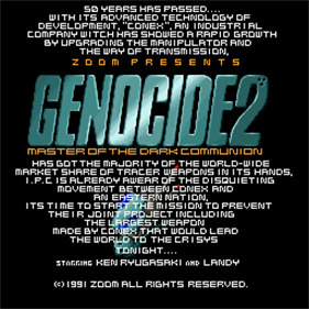 Genocide 2: Master of the Dark Communion - Screenshot - Game Title Image