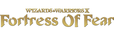 Wizards & Warriors X: Fortress of Fear - Clear Logo Image