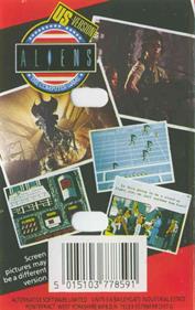 Aliens: The Computer Game (US Version) - Box - Back Image