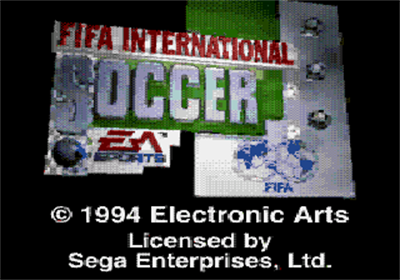 FIFA International Soccer - Screenshot - Game Title Image