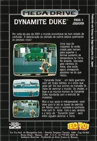 Dynamite Duke - Box - Back Image