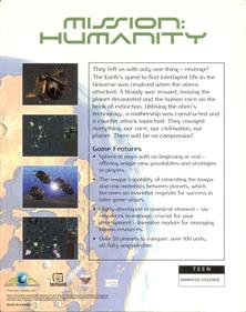 Mission: Humanity - Box - Back Image