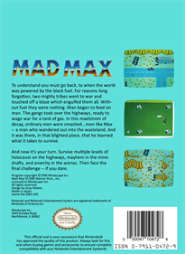 Mad Max - Box - Back Image
