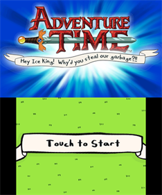 Adventure Time: Hey Ice King! Why'd You Steal Our Garbage?!! - Screenshot - Game Title Image