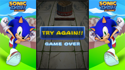 Sonic Dash Extreme - Screenshot - Game Over Image