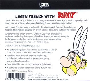 Learn French with Astérix: Le Fils d'Astérix: Disk One - Box - Back Image